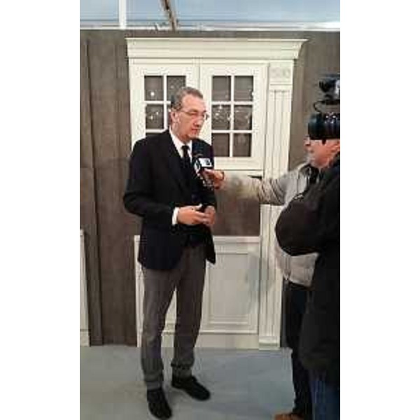 Sergio Bolzonello (Vicepresidente Regione FVG e assessore Attività produttive, Turismo e Cooperazione) all'apertura dell'ottava edizione del SICAM / Salone Internazionale Componenti, semilavorati e Accessori per l'industria del Mobile - Pordenone 18/10/2016