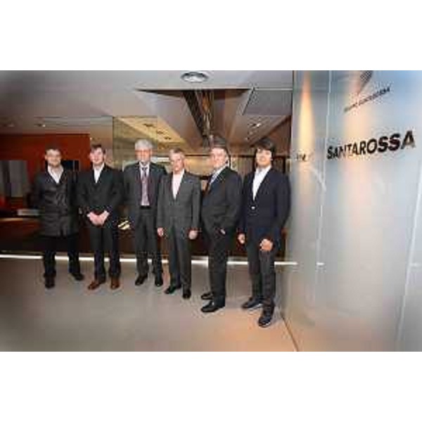 Riccardo Illy (Presidente Regione Friuli Venezia Giulia) visita lo stabilimento del Gruppo Santarossa, azienda del settore dell'arredamento, a Villanova di Prata (PN). (Pordenone 31/10/07)