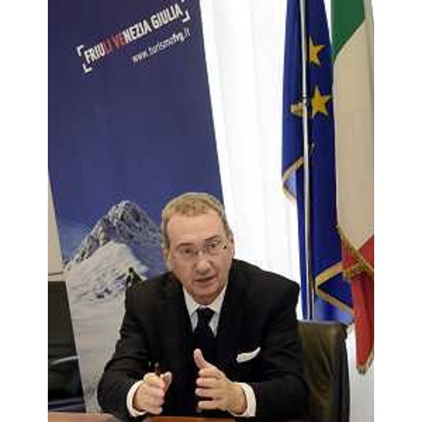 Sergio Bolzonello (Vicepresidente Regione FVG e assessore Attività produttive, Turismo e Cooperazione) alla presentazione dei dati "Arrivi e presenze in strutture ricettive e ricreative del Friuli Venezia Giulia. Gennaio-Settembre 2016" - Trieste 18/10/2016