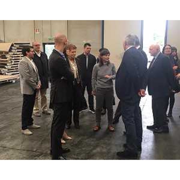 Debora Serracchiani (Presidente Regione Friuli Venezia Giulia) visita l'Aussafer Due S.r.l. - San Giorgio di Nogaro 18/10/2016