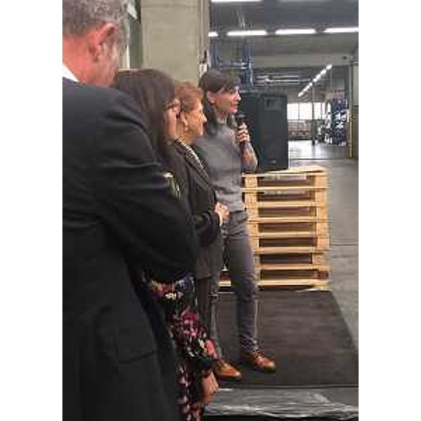 Debora Serracchiani (Presidente Regione Friuli Venezia Giulia) visita l'Aussafer Due S.r.l. - San Giorgio di Nogaro 18/10/2016