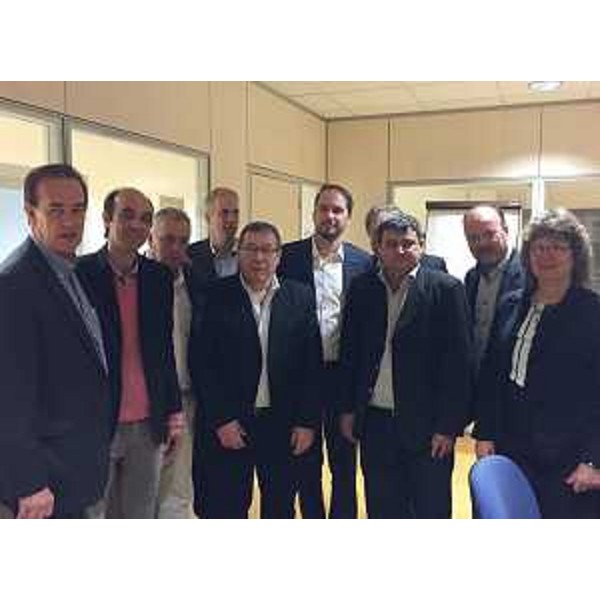 Cristiano Shaurli (Assessore regionale Risorse agricole e forestali) con la delegazione della Provincia di Santa Fe (Repubblica Argentina) - Udine 19/10/2016