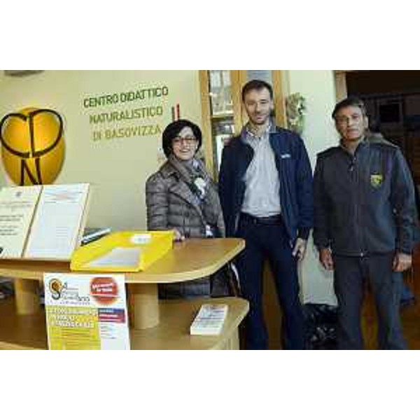 Sara Vito (Assessore regionale Ambiente ed Energia), Fabrizio Fattor (Direttore Servizio geologico Regione FVG) e Diego Masiello (Coordinatore CDN) al Centro Didattico Naturalistico / CDN - Basovizza (TS) 19/10/2016
