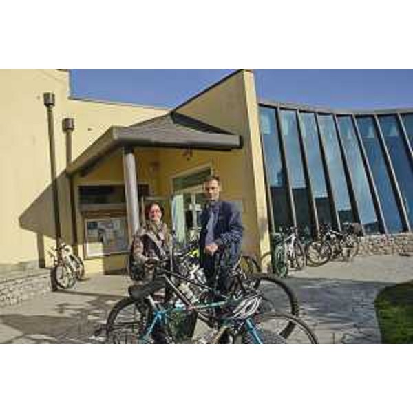 Sara Vito (Assessore regionale Ambiente ed Energia) e Fabrizio Fattor (Direttore Servizio geologico Regione FVG) al Centro Didattico Naturalistico / CDN - Basovizza (TS) 19/10/2016