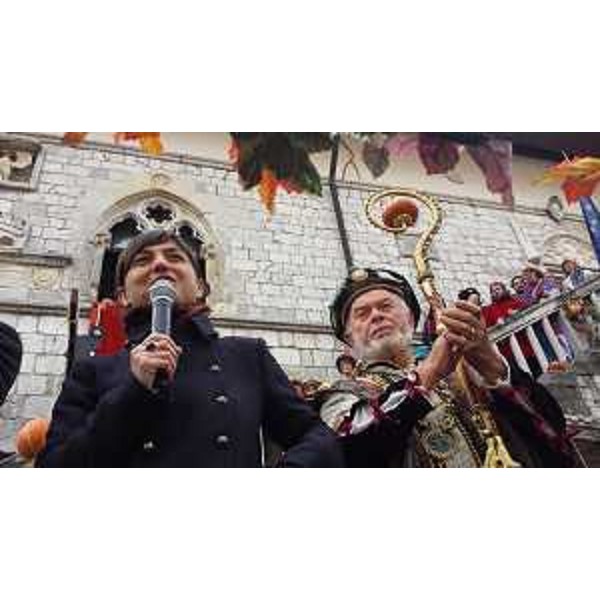 Debora Serracchiani (Presidente Regione Friuli Venezia Giulia) alla Festa della Zucca - Venzone 23/10/2016