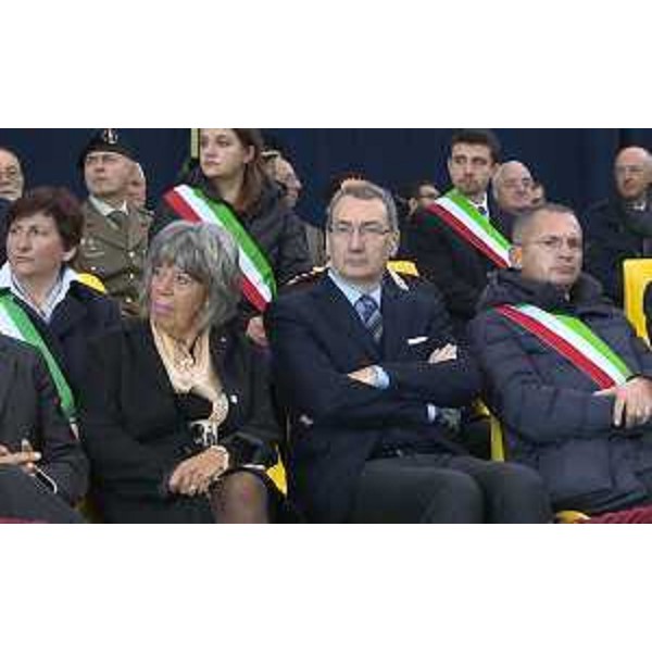 Sergio Bolzonello (Vicepresidente Regione FVG e assessore Attività produttive, Turismo e Cooperazione) alla cerimonia per il cambio di comandante in carica del 313° Gruppo Addestramento Acrobatico delle Frecce Tricolori - Rivolto 25/10/2016