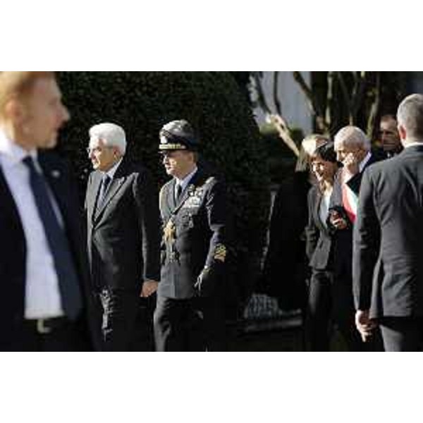 Sergio Mattarella (Presidente Repubblica Italiana), Debora Serracchiani (Presidente Regione Friuli Venezia Giulia) ed Ettore Romoli (Sindaco Gorizia) - Gorizia 26/10/2016