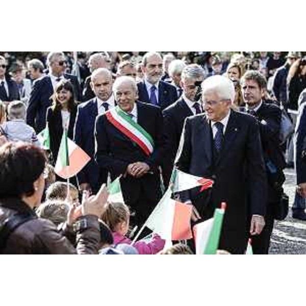 Ettore Romoli (Sindaco Gorizia) e Sergio Mattarella (Presidente Repubblica Italiana) - Gorizia 26/10/2016