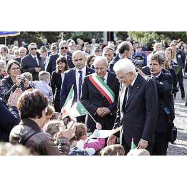 Ettore Romoli (Sindaco Gorizia) e Sergio Mattarella (Presidente Repubblica Italiana) - Gorizia 26/10/2016