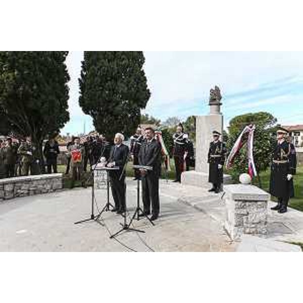 Sergio Mattarella (Presidente Repubblica Italiana) e Borut Pahor (Presidente Repubblica Slovenia) - Doberdò del Lago 26/10/2016
