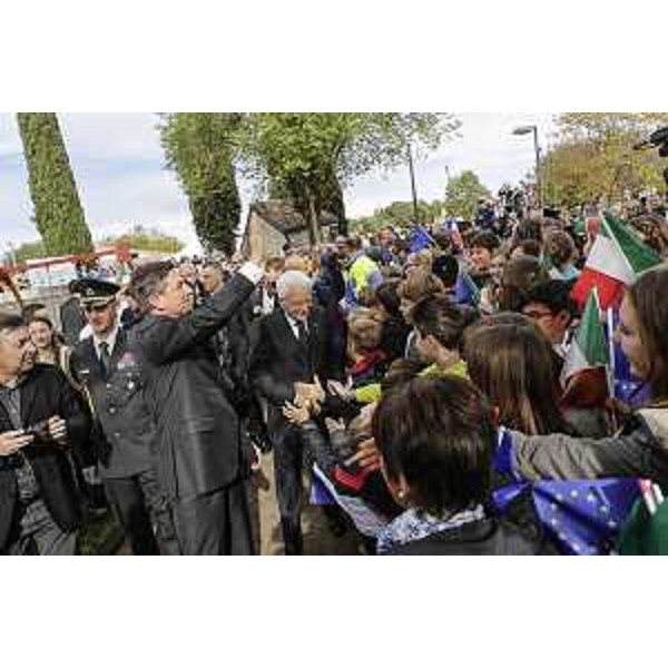 Borut Pahor (Presidente Repubblica Slovenia) e Sergio Mattarella (Presidente Repubblica Italiana) - Doberdò del Lago 26/10/2016