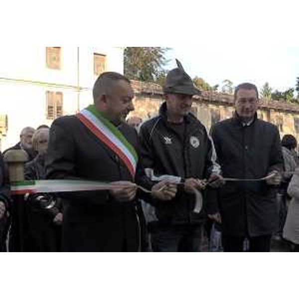 Francesco Toneguzzo (Sindaco Cordovado) e Sergio Bolzonello (Vicepresidente Regione Friuli Venezia Giulia) all'inaugurazione dei lavori di ristrutturazione di Palazzo Marcuzzi - Cordovado 29/10/2016