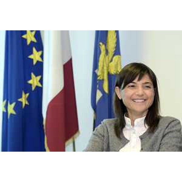 Debora Serracchiani (Presidente Regione Friuli Venezia Giulia) all'incontro con rappresentanti del Gruppo Danieli di Buttrio e della Coldiretti FVG: ringraziamenti per quanto fatto insieme alla Protezione civile regionale per i terremotati dell'Italia Centrale - Udine 31/10/2016