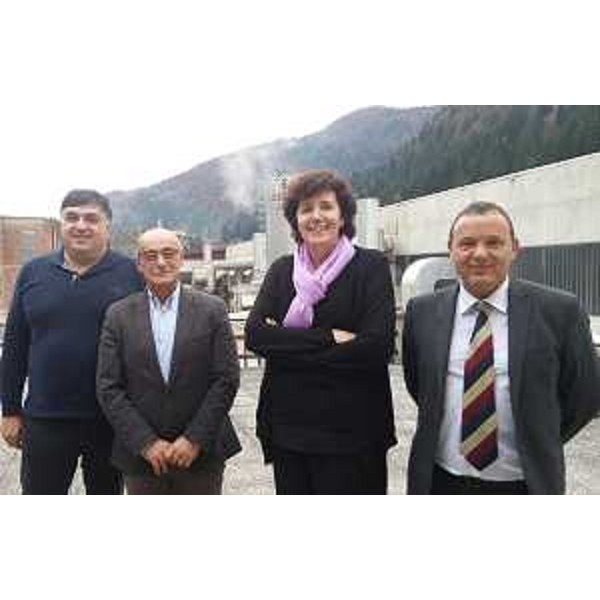 Vanni Treu (Presidente Cooperativa Cramars), Silvano Giorgis (Presidente RDM Ovaro S.p.A.), Loredana Panariti (Assessore regionale Lavoro, Formazione, Istruzione, Pari Opportunità, Politiche giovanili, Ricerca e Università) e Paolo Bearzi (Direttore RDM Ovaro S.p.A.) - Ovaro 02/11/2016
