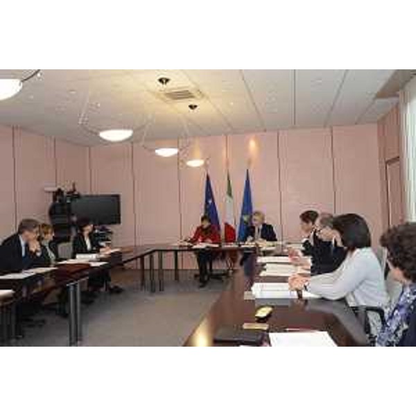 Debora Serracchiani (Presidente Regione Friuli Venezia Giulia) presiede la riunione della Giunta regionale - Gorizia 07/11/2016