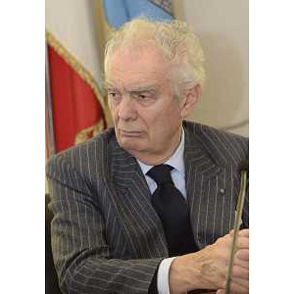 Giovanni Arvedi (Fondatore Gruppo Arvedi) durante l'incontro con rappresentanti sindacali dei lavoratori della Ferriera di Servola - Trieste 09/11/2016
