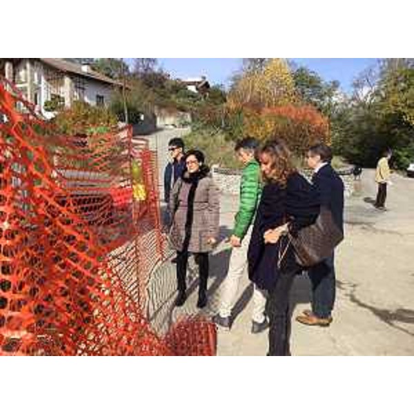 Sara Vito (Assessore regionale Ambiente ed Energia) in sopralluogo - Tarcento 09/11/2016