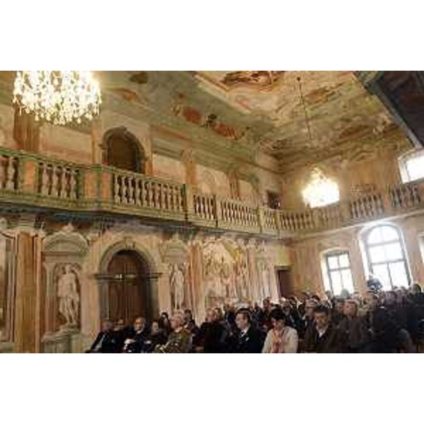 Salone di Palazzo Linussio durante la presentazione di "Tolmezzo città alpina del 2017" - Tolmezzo 11/11/2016