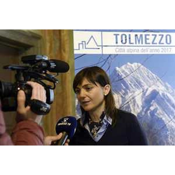 Debora Serracchiani (Presidente Regione Friuli Venezia Giulia) alla presentazione di "Tolmezzo città alpina del 2017", a Palazzo Linussio - Tolmezzo 11/11/2016