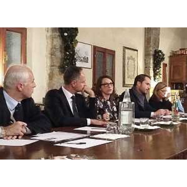 Cristiano Shaurli (Assessore regionale Risorse agricole e forestali) all'incontro sul Turismo del Vino organizzato dalla delegazione Triveneto della Federazione Relazioni Pubbliche Italiana (FERPI), nell'Azienda agricola Colutta - Manzano 12/11/2016