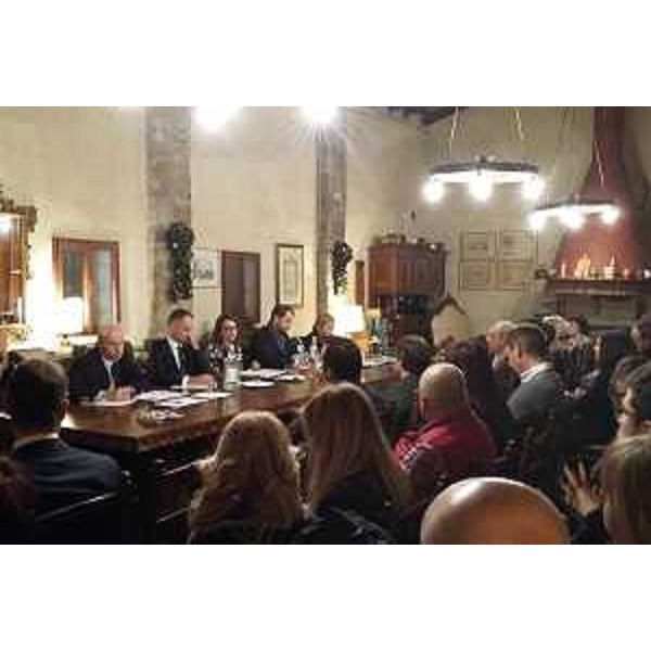 Cristiano Shaurli (Assessore regionale Risorse agricole e forestali) all'incontro sul Turismo del Vino organizzato dalla delegazione Triveneto della Federazione Relazioni Pubbliche Italiana (FERPI), nell'Azienda agricola Colutta - Manzano 12/11/2016