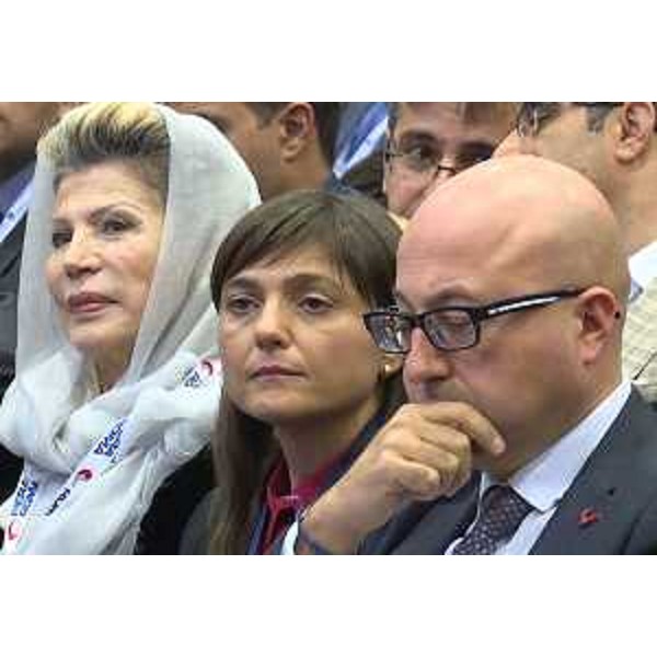 Debora Serracchiani (Presidente Regione Friuli Venezia Giulia) all'apertura dell'Iran Country presentation - Fiera di Roma 22/11/2016