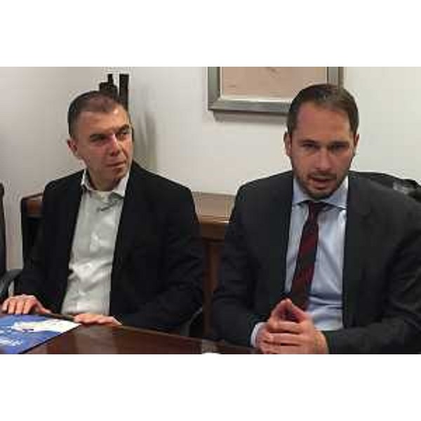 Lorenzo Fabbro (Presidente ARLeF) e Cristiano Shaurli (Assessore regionale Risorse agricole e forestali) alla presentazione del Festival Suns Europe - Udine 23/11/2016