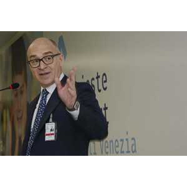 Antonio Marano (Presidente Aeroporto FVG) all'inaugurazione della nuova area partenze "Trieste Airport" all'Aeroporto Friuli Venezia Giulia - Ronchi dei Legionari 25/11/2016