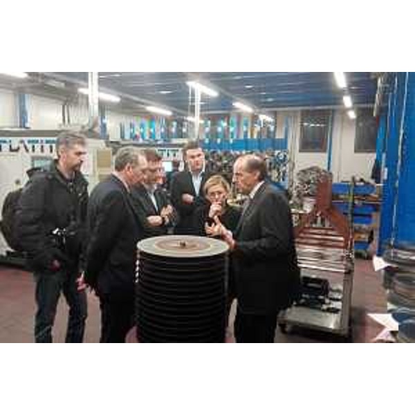 Sergio Bolzonello (Vicepresidente Regione FVG e assessore Attività produttive) visita la Julia Utensili S.p.A. - Tarcento 30/11/2016