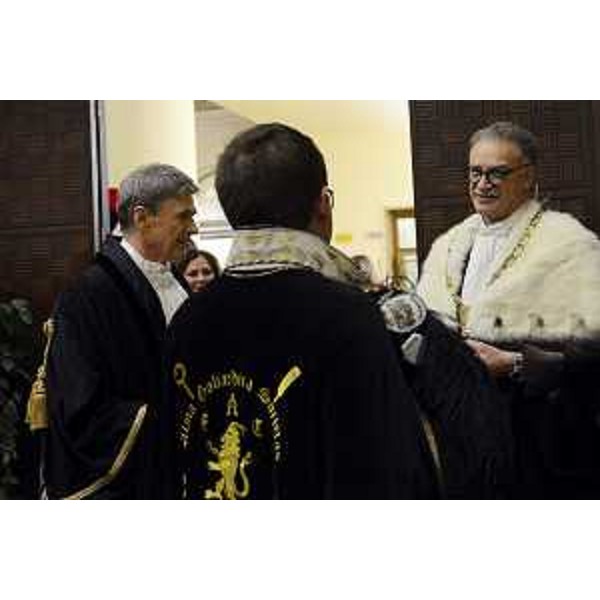 Maurizio Fermeglia (Rettore) alla cerimonia di inaugurazione dell'Anno accademico 2016-2017 dell'Università degli Studi - Trieste 05/12/2016