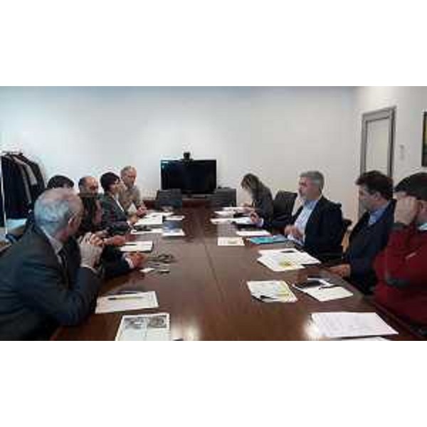 Paolo Panontin (Assessore regionale Autonomie locali e Coordinamento Riforme, Comparto unico, Sistemi informativi) all'incontro con Poste Italiane - Udine 07/12/2016