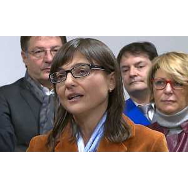 Debora Serracchiani (Presidente Regione Friuli Venezia Giulia) e Maria Sandra Telesca (Assessore regionale Salute, Integrazione socio-sanitaria, Politiche sociali e Famiglia) alla cerimonia di apertura dell'Ospizio Marino - Grado 17/12/2016