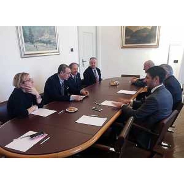 Sergio Bolzonello (Vicepresidente Regione FVG e assessore Attività produttive) incontra i vertici dell'Istituto per la certificazione, la ricerca e le prove nel settore del legno e arredo (CATAS) - Udine 22/12/2016