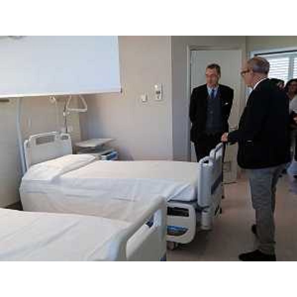 Sergio Bolzonello (Vicepresidente Regione FVG) e Giorgio Simon (Direttore generale AAS n. 5) all'inaugurazione del Corpo A dell'Ospedale - San Vito al Tagliamento 22/12/2016