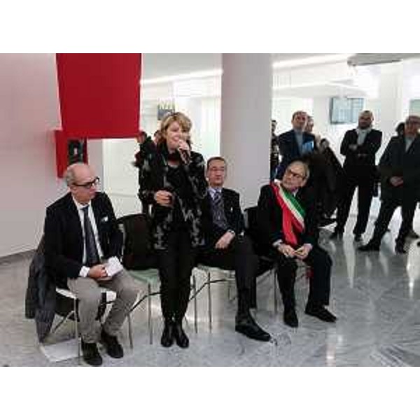 Giorgio Simon (Direttore generale AAS n. 5), Maria Sandra Telesca (Assessore regionale Salute), Sergio Bolzonello (Vicepresidente Regione FVG) e Antonio Di Bisceglie (Sindaco San Vito) all'inaugurazione del Corpo A dell'Ospedale - San Vito al Tagliamento 22/12/2016