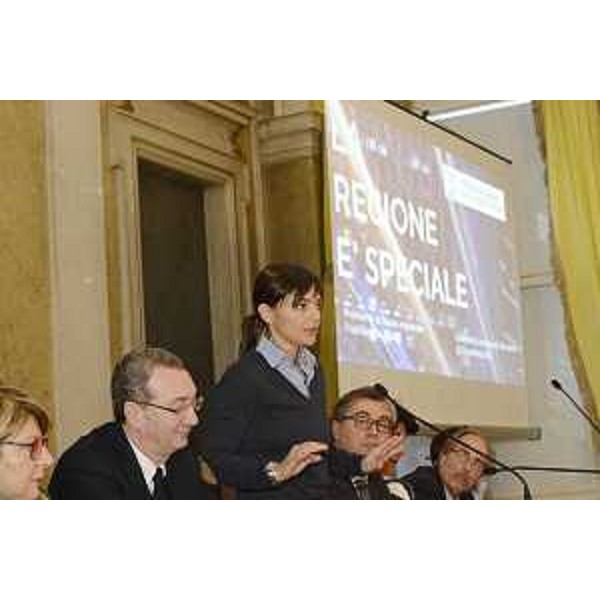 Debora Serracchiani (Presidente Regione Friuli Venezia Giulia) durante la conferenza stampa di fine anno - Trieste 23/12/2016