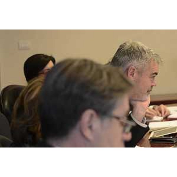 Paolo Panontin (Assessore regionale Autonomie locali e Coordinamento Riforme, Comparto unico, Sistemi informativi, Caccia e Risorse ittiche, delegato Protezione civile) durante la riunione della Giunta regionale del FVG - Trieste 23/12/2016
