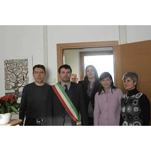 Francesco Brollo (Sindaco Tolmezzo) e Debora Serracchiani (Presidente Regione Friuli Venezia Giulia) all'inaugurazione dello Sportello di Giustizia di prossimità - Tolmezzo 10/01/2017