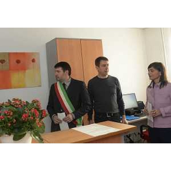 Francesco Brollo (Sindaco Tolmezzo) e Debora Serracchiani (Presidente Regione Friuli Venezia Giulia) all'inaugurazione dello Sportello di Giustizia di prossimità - Tolmezzo 10/01/2017