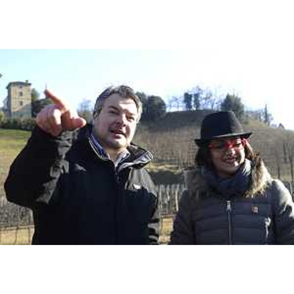 Diego Bernardis (Sindaco Dolegna) accompagna Sara Vito (Assessore regionale Ambiente ed Energia) nel sopralluogo al territorio comunale - Dolegna del Collio 11/01/2017