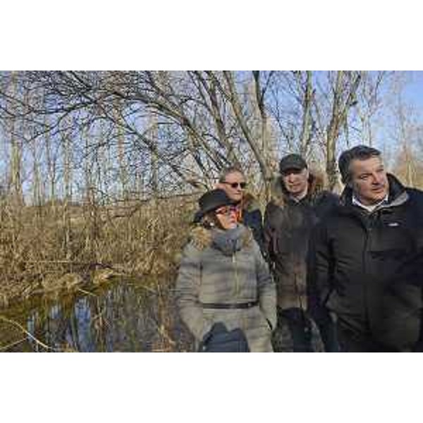 Sara Vito (Assessore regionale Ambiente ed Energia) durante il sopralluogo al territorio comunale - Dolegna del Collio 11/01/2017