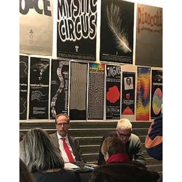 Gianni Torrenti (Assessore regionale Cultura) alla conferenza stampa di presentazione della programmazione teatrale gennaio-marzo 2017, al Teatro Miela - Trieste 12/01/2017