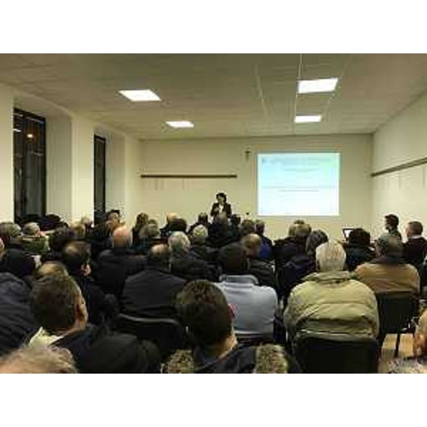 Mariagrazia Santoro (Assessore regionale Infrastrutture e Territorio) all'incontro pubblico sui lavori per la realizzazione del nuovo ponte sul Torre - Chiopris Viscone 13/01/2017