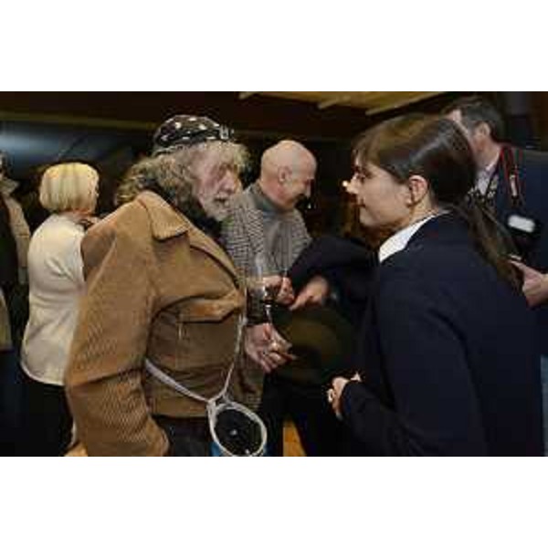 Mauro Corona e Debora Serracchiani (Presidente Regione Friuli Venezia Giulia) all'inaugurazione dello store di Eataly - Trieste 16/01/2017