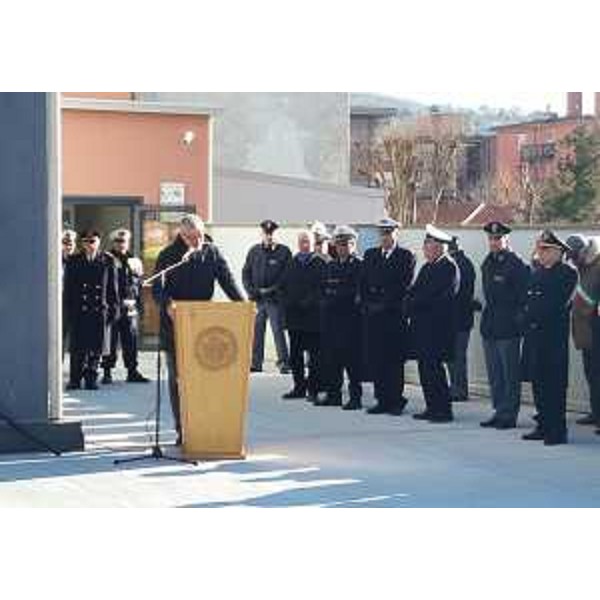 Paolo Panontin (Assessore regionale Autonomie locali e Coordinamento Riforme) interviene all'ottava Giornata della Polizia locale del FVG, alla Caserma San Sebastiano - Trieste 20/01/2017