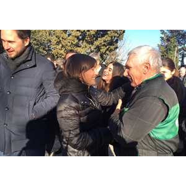 Cristiano Shaurli (Assessore regionale Risorse agricole e forestali) e Debora Serracchiani (Presidente Regione Friuli Venezia Giulia) visitano l'Azienda agricola Zoff Agriturismo Borg da Ocjs - Borgnano Cormons (GO) 20/01/2017