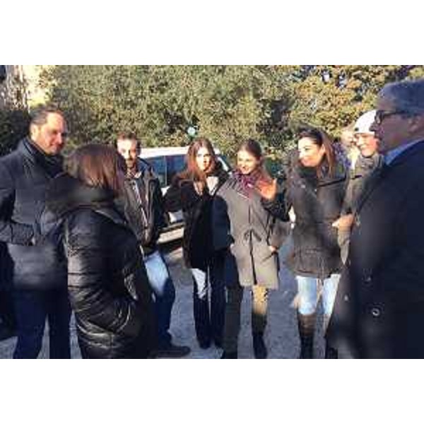 Cristiano Shaurli (Assessore regionale Risorse agricole e forestali) e Debora Serracchiani (Presidente Regione Friuli Venezia Giulia) visitano l'Azienda agricola Zoff Agriturismo Borg da Ocjs - Borgnano Cormons (GO) 20/01/2017