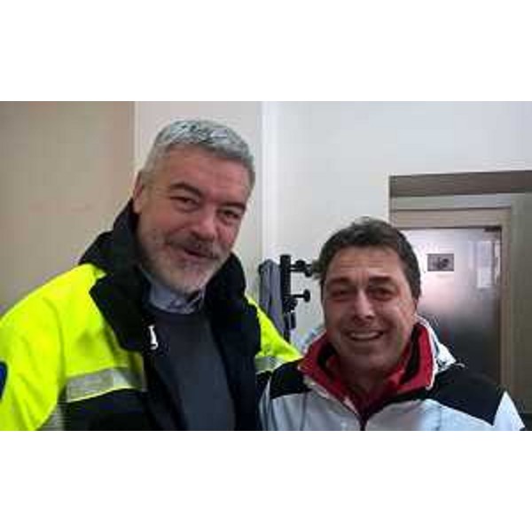 Paolo Panontin (Assessore regionale Protezione civile) e Giovanni Di Centa (Sindaco Montorio) - Montorio al Vomano 22/01/2017