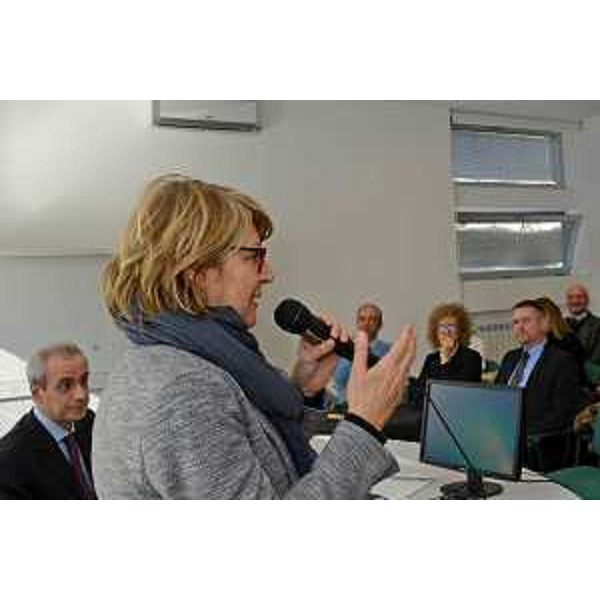 Maria Sandra Telesca (Assessore regionale Salute) all'inaugurazione del primo Master italiano in Chirurgia isteroscopica e del nuovo Ambulatorio di Isteroscopia e Day Surgery all'IRCCS Materno Infantile Burlo Garofolo - Trieste 25/01/2017