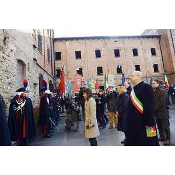 Debora Serracchiani (Presidente Regione Friuli Venezia Giulia) alla celebrazione del Giorno della Memoria alla Risiera di San Sabba - Trieste 27/01/2017
